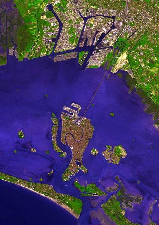 foto de satÃ©lite de Veneza