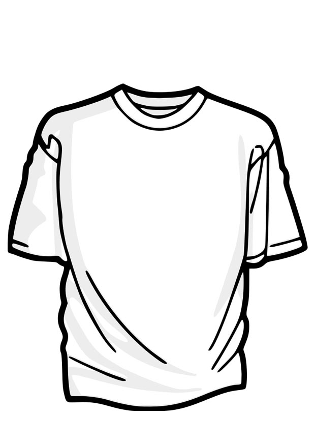 camisa desenho para colorir