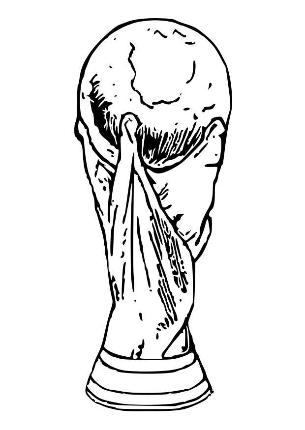 desenho para colorir da copa