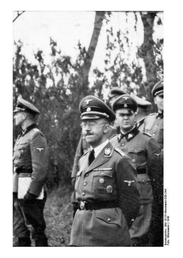 Foto franA§a, himmler com oficiais da waffen-ss