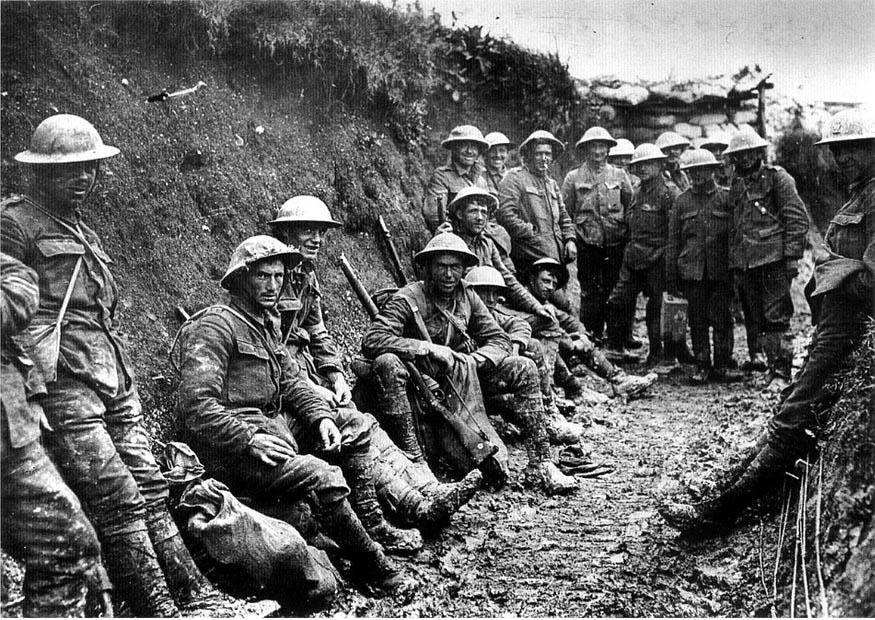 Foto fusileiros irlandeses na batalha de sommes 