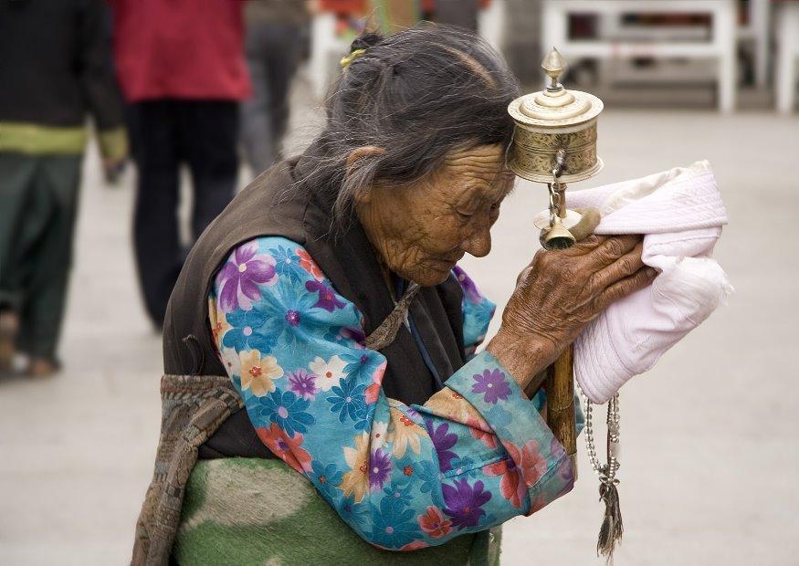 Foto mulher tibetana 