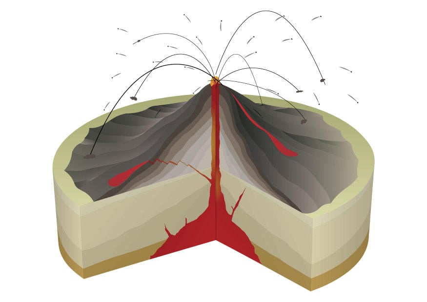 imagem erupA§A£o de vulcA£o