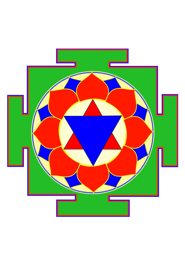 imagem krishna yantra