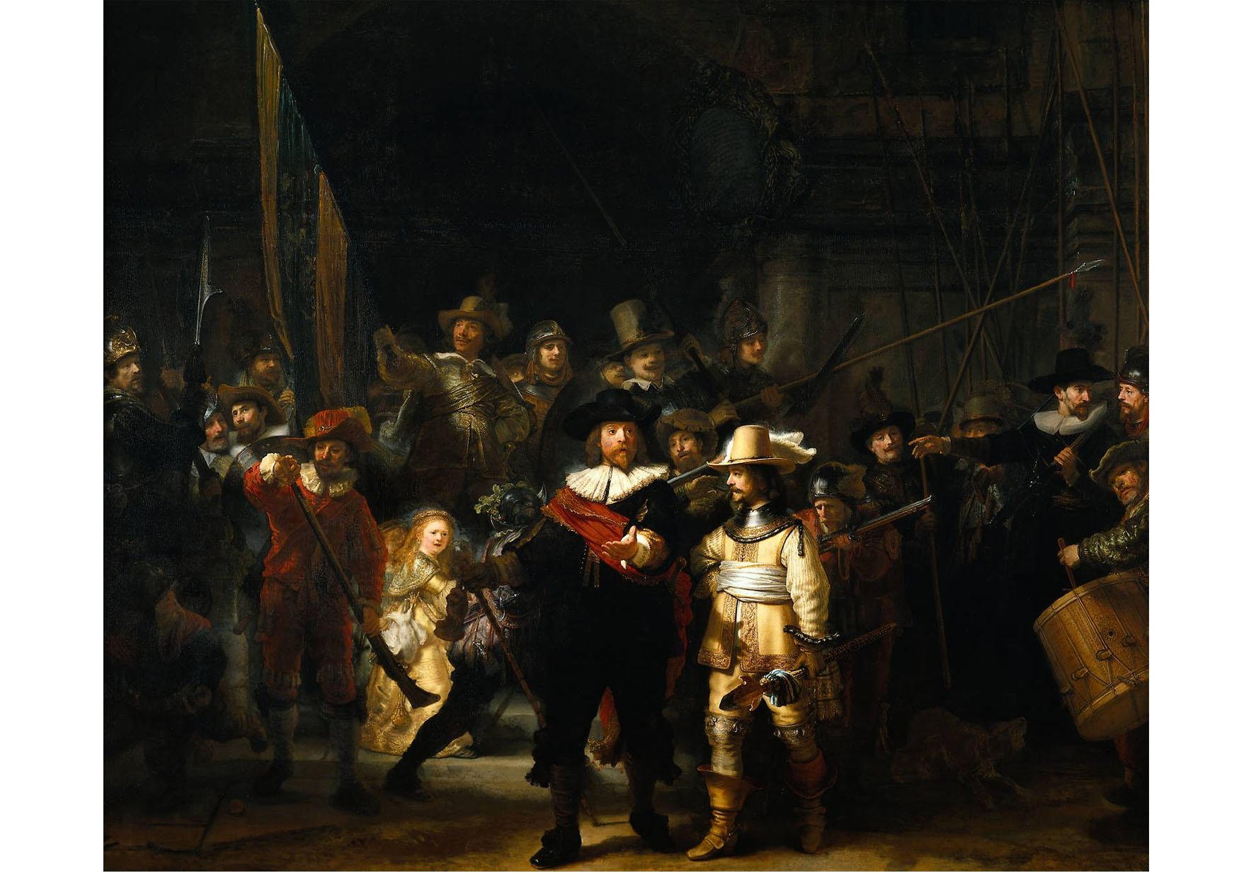 imagem the night watch - rembrandt