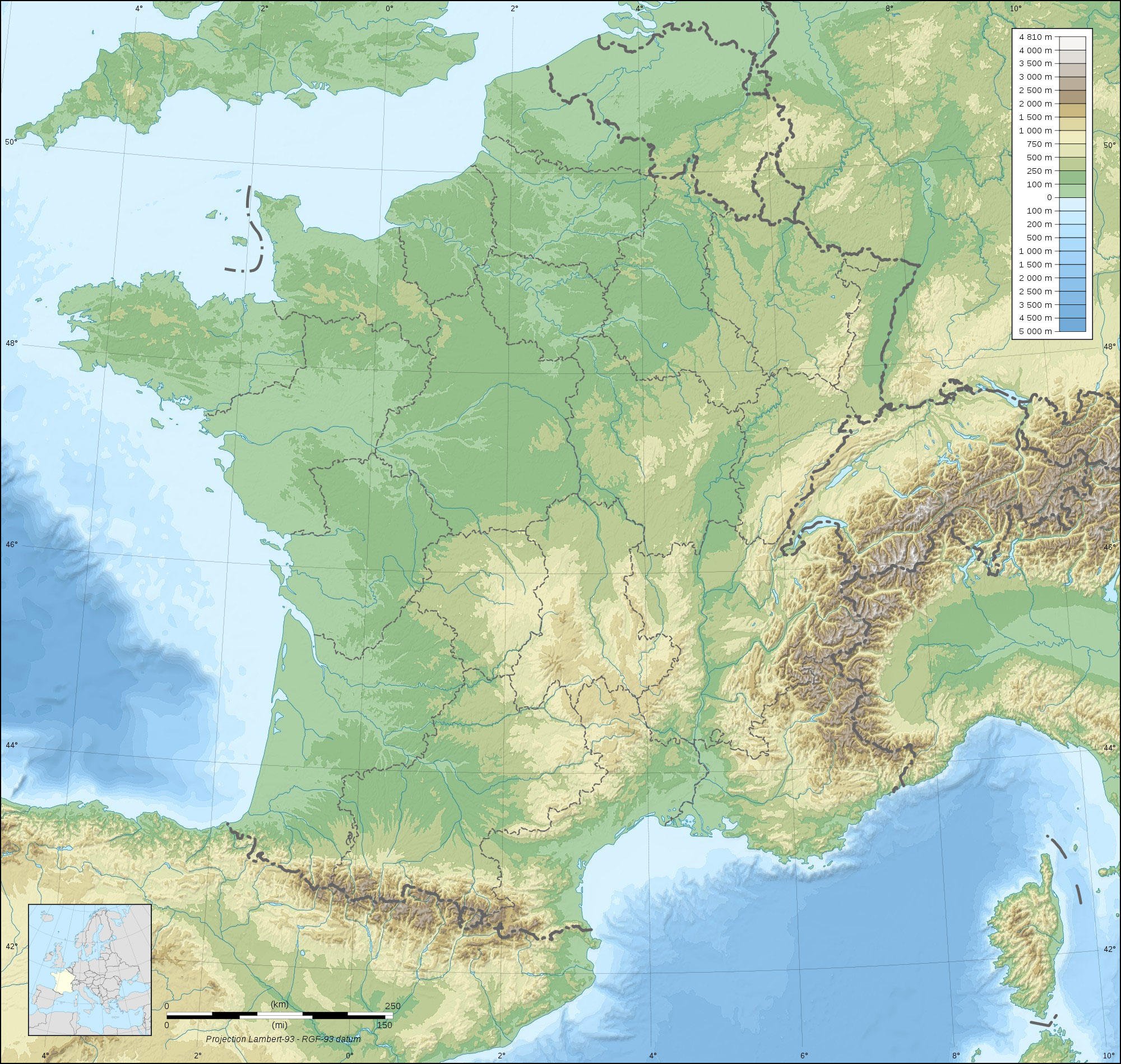 imagem topografia da franA§a