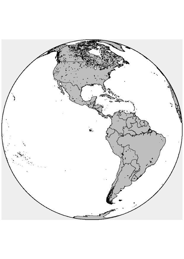 Página para colorir amA©rica do norte e do sul