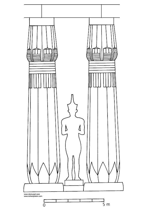 Página para colorir amenhotep iii