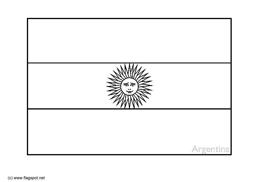 Página para colorir argentina