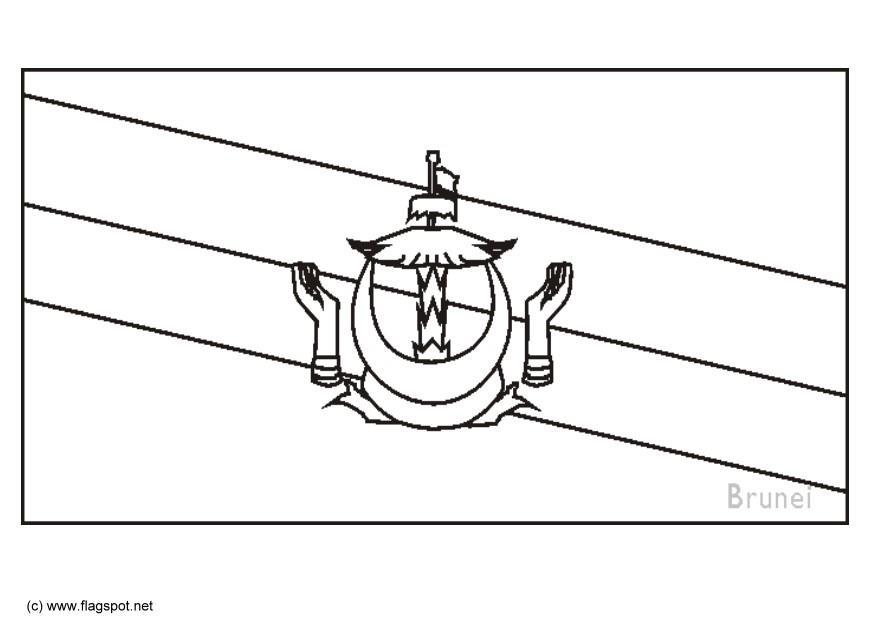 Página para colorir brunei