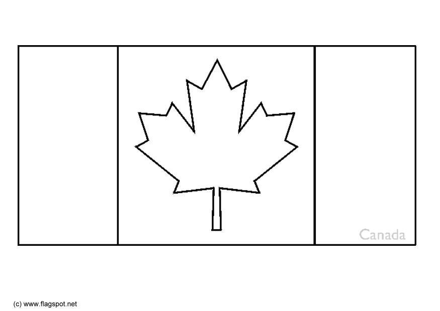 Página para colorir canadA¡