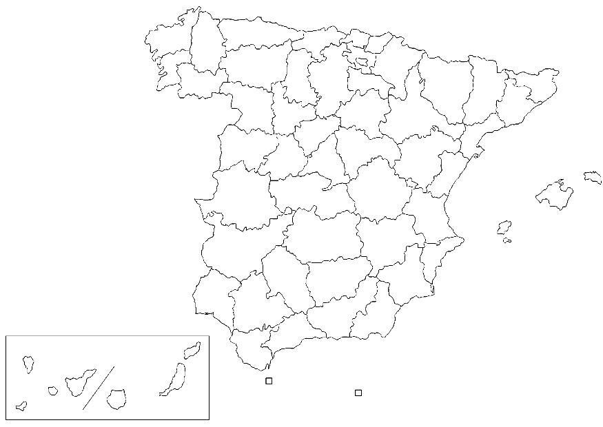 Página para colorir espanha - provA­ncias 