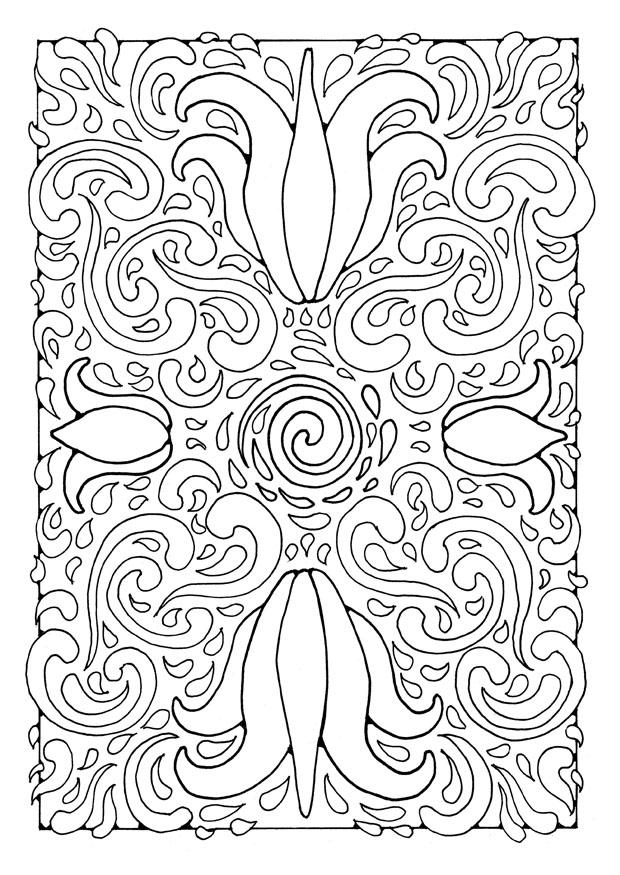 Página para colorir mandala a01