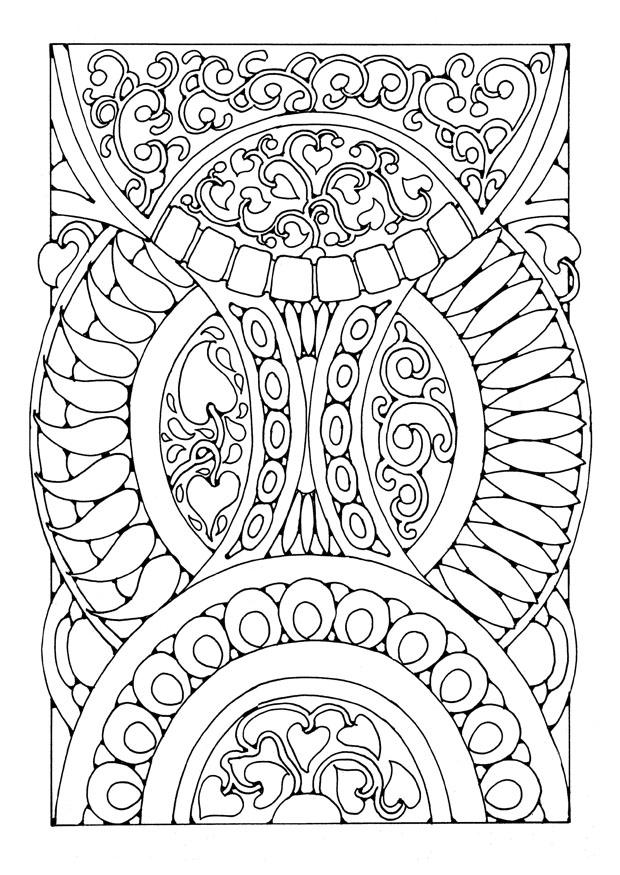 Página para colorir mandala a03