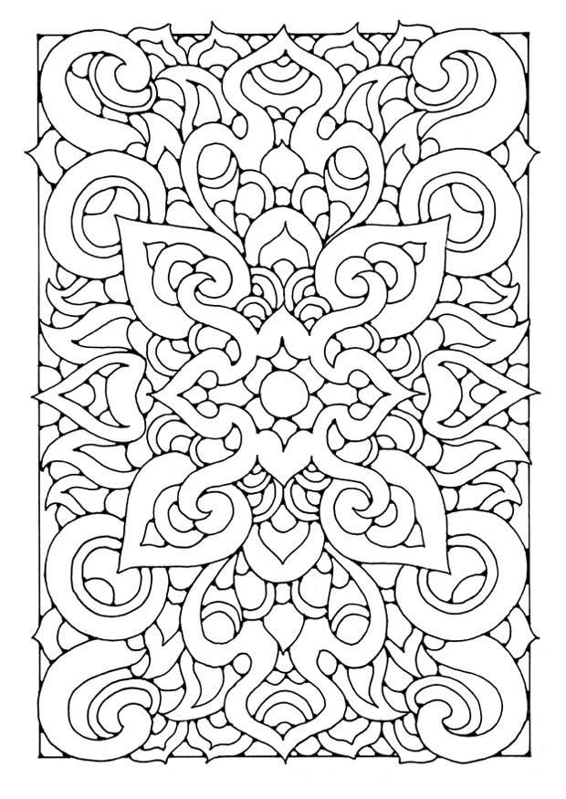 Página para colorir mandala a06