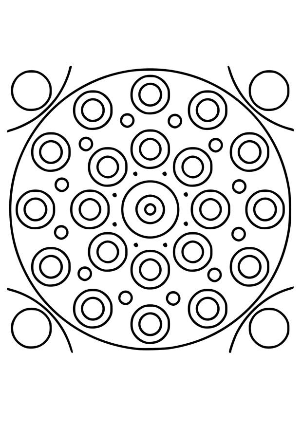 Página para colorir mandala10