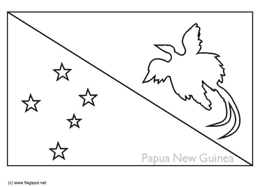 Página para colorir papua nova guinA© 