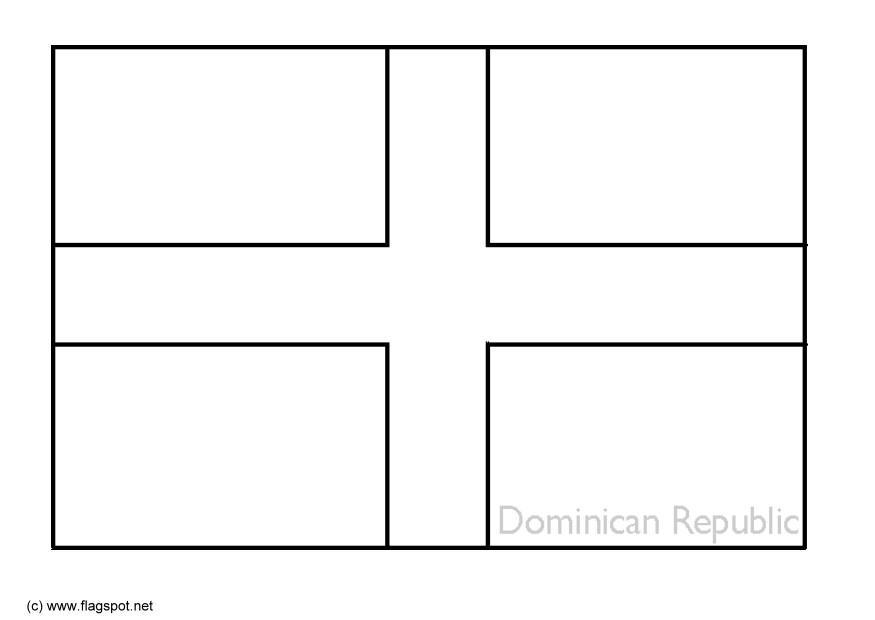 Página para colorir repAºblica dominicana 