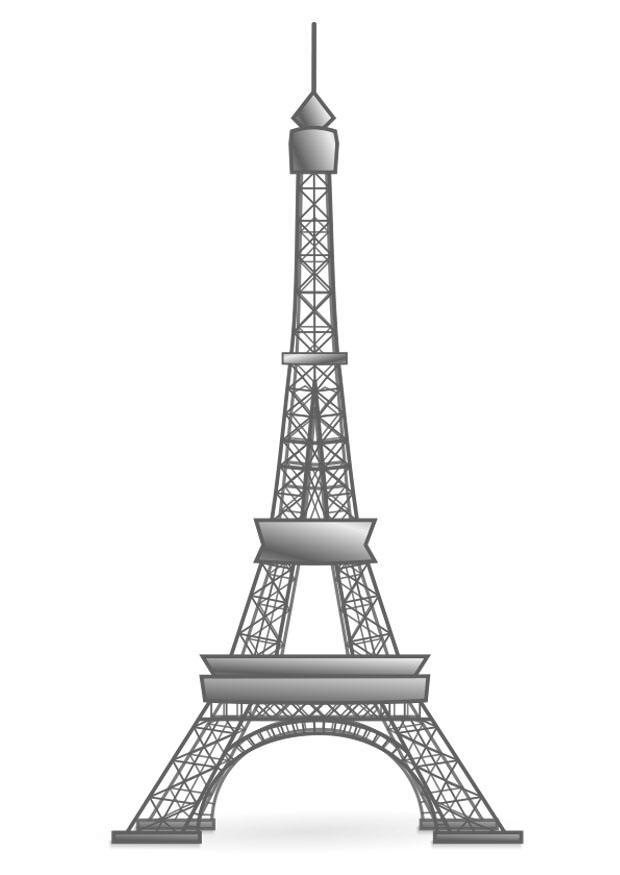 Página para colorir torre eiffel - franA§a 