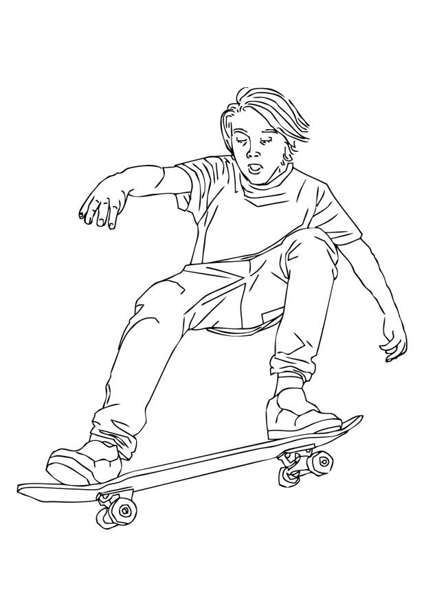Desenho Para Colorir Andar De Skate Imagens Gr Tis Para Imprimir