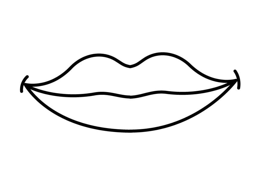 Desenho de Emoji de boca para colorir