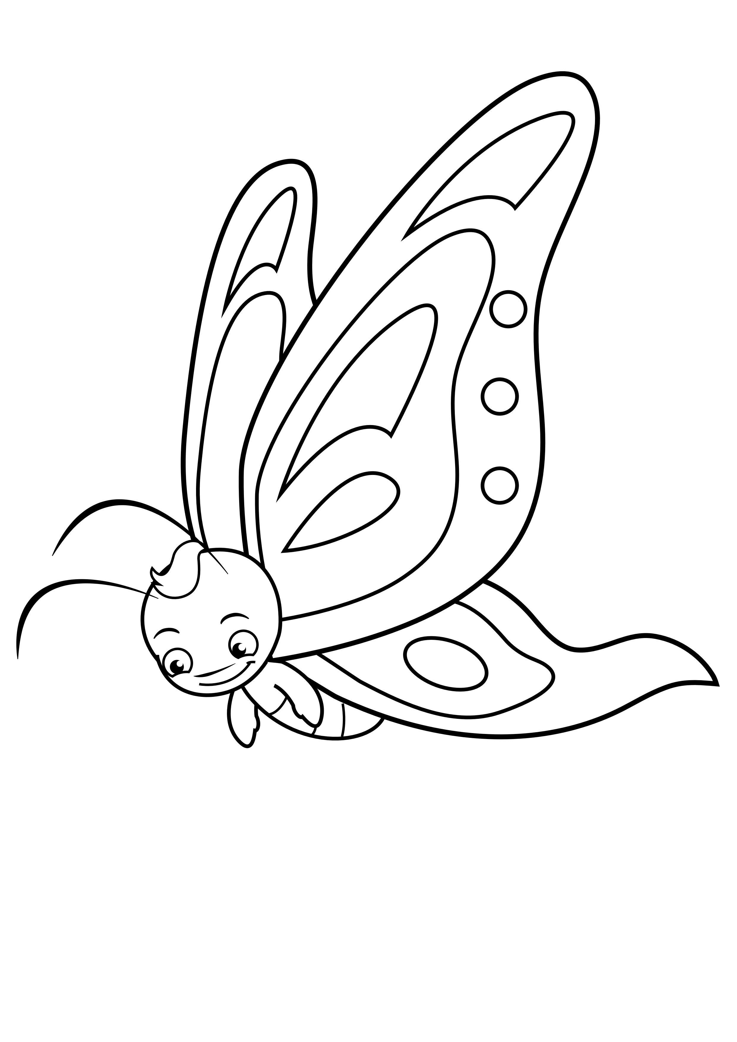 Desenho online para colorir: borboleta