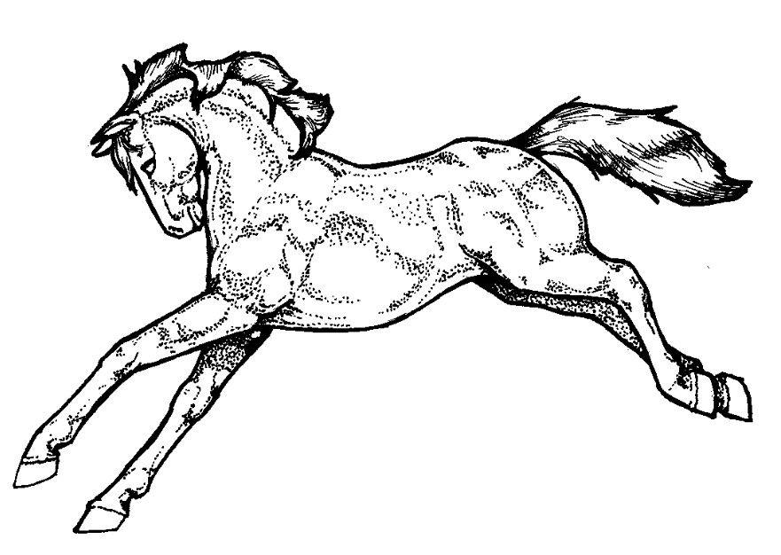 Desenho para colorir e imprimir de Cavalo do xadrez