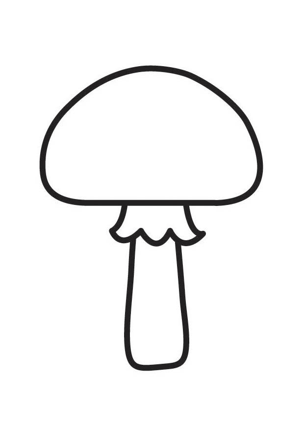Desenho de cogumelo para colorir