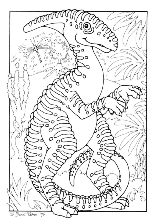 Desenho de Dinossauro Anquilossauro para colorir