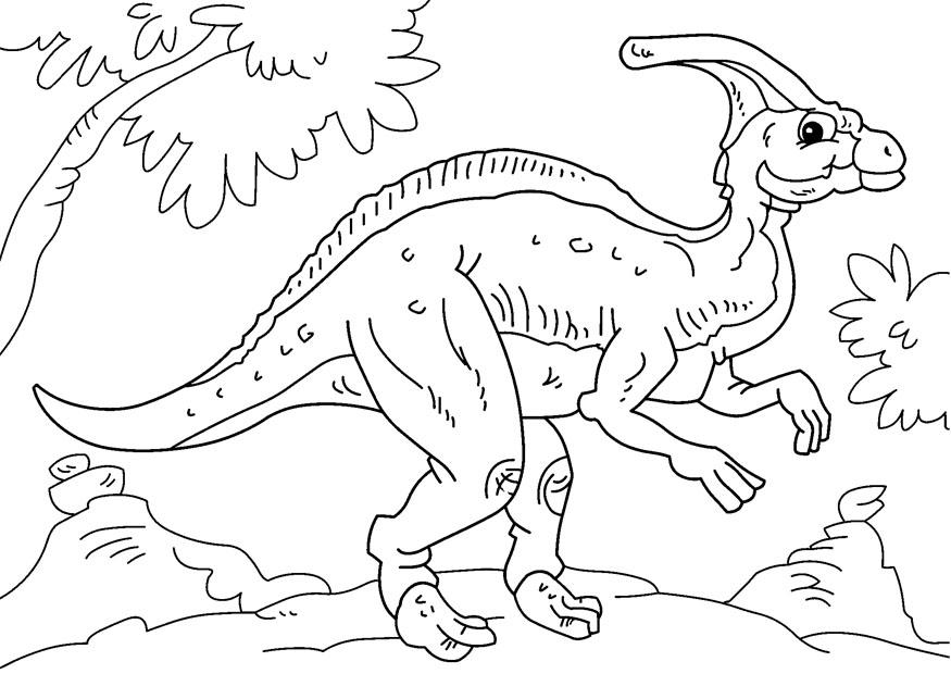 Desenho e Imagem Dinossauro Cabeça para Colorir e Imprimir Grátis