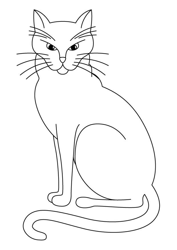 Desenho de Gata e Gatinhos para colorir  Desenhos para colorir e imprimir  gratis