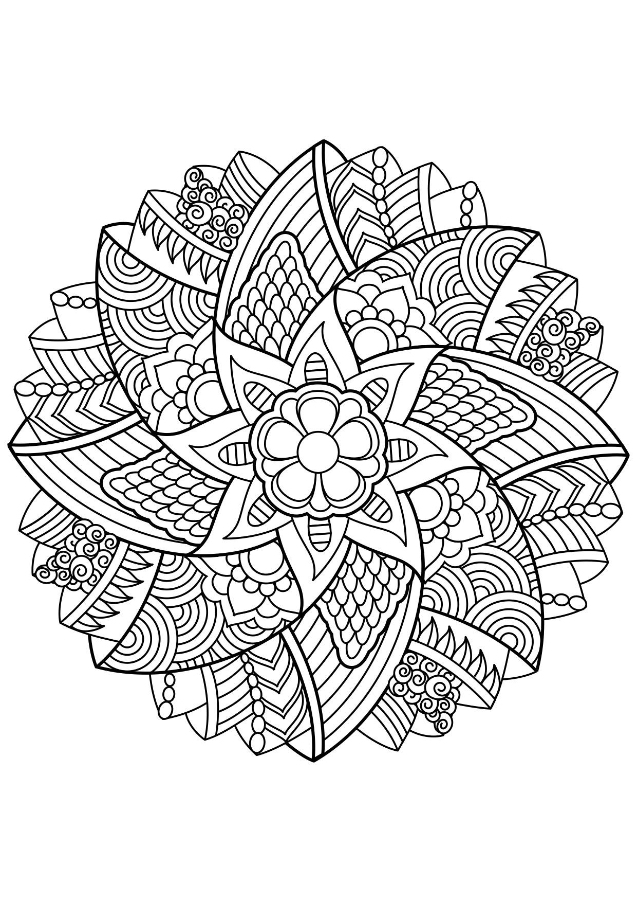 Desenho Para Colorir Mandala - Imagens Grátis Para Imprimir - img 30874