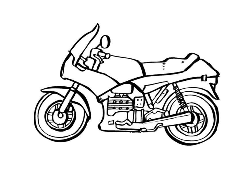 Desenho de Motocicleta para colorir