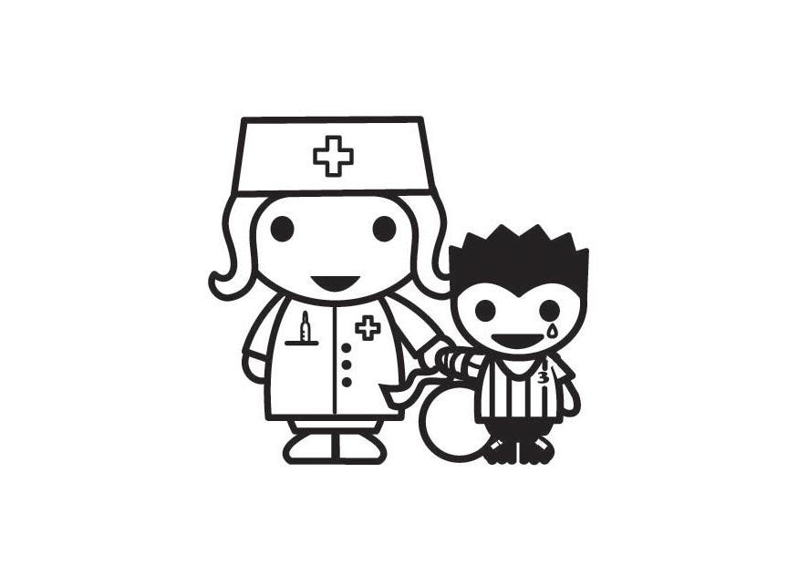 desenho de doutor fazendo consulta medica em paciente [download