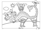 P�ginas para colorir Parque Efteling - China