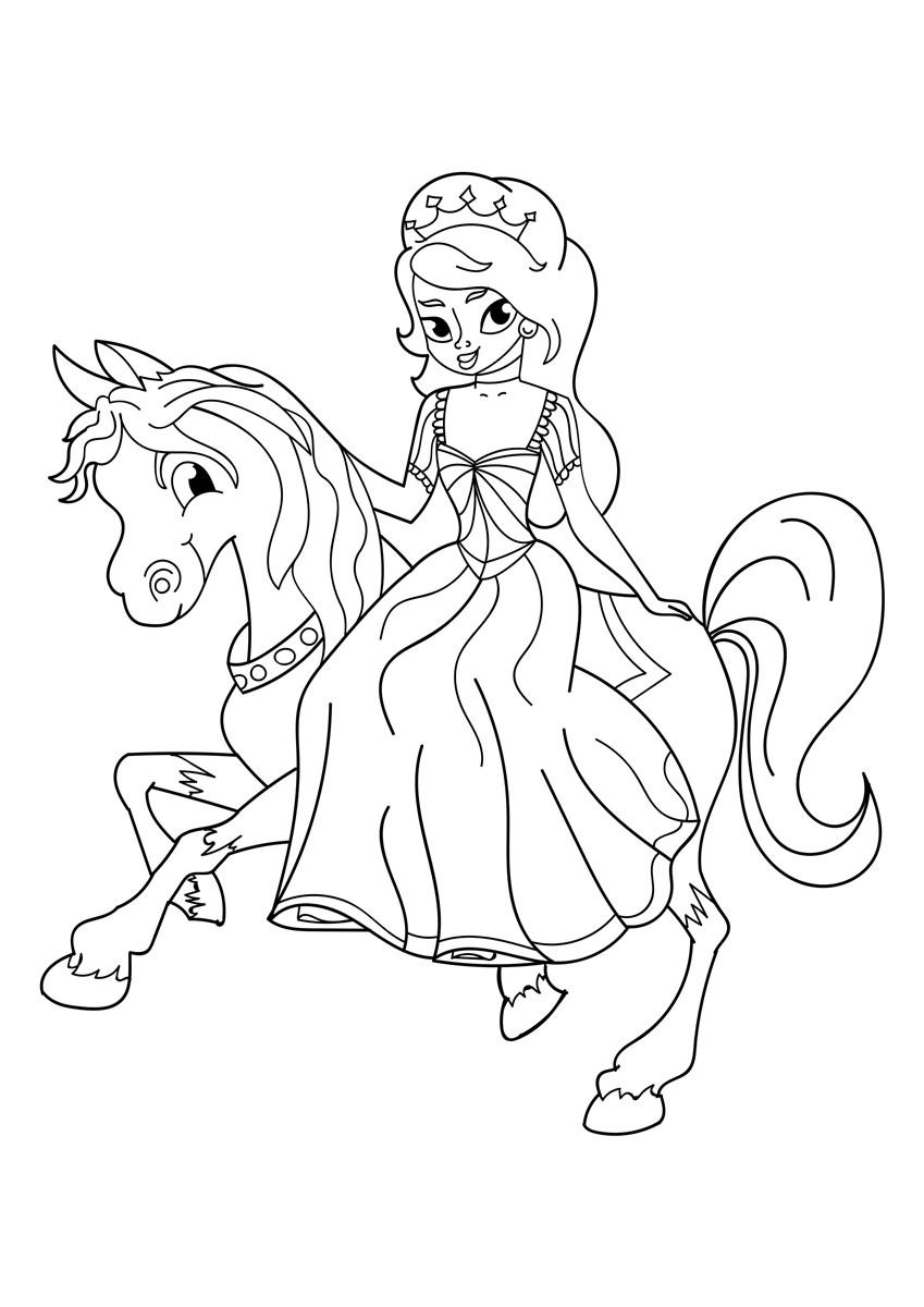 Desenho de Princesa e príncipe no baile para Colorir - Colorir.com